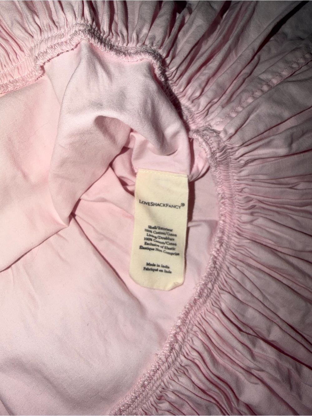 loveshackfancy zennia dress | baby pink mini summer dress - Picture 4 of 7
